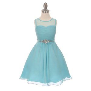 CINDERELLA COUTURE Sleeveless Chiffon Party Dress Multisizes 5011
